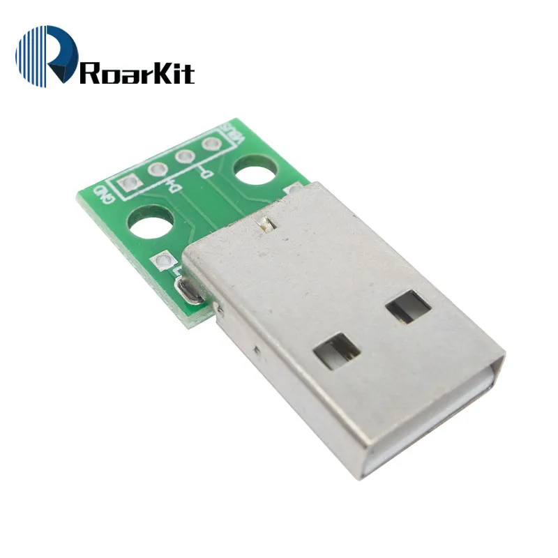 10 шт./лот USB 04 штекерные разъемы DIP адаптер пластина преобразователь 4 Pin для 2 54 мм