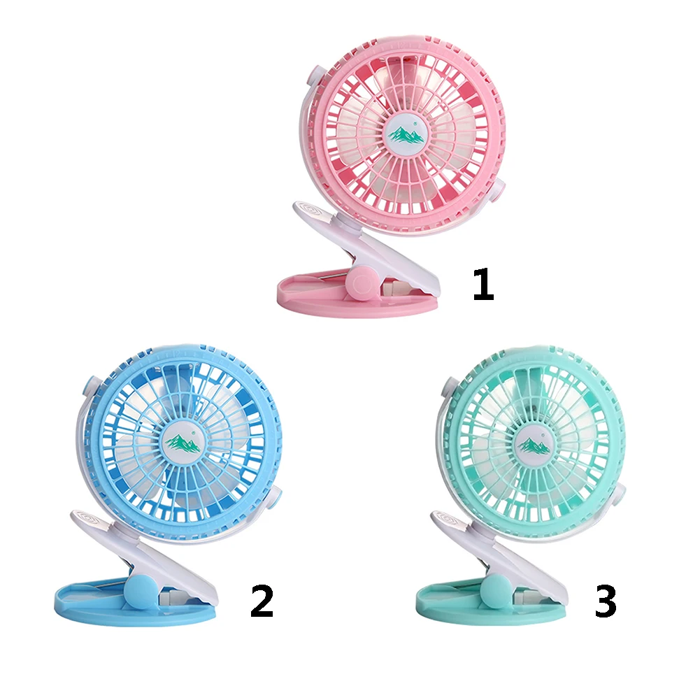 360 Degree Stepless USB Rechargeable Battery Mini Fan Adjustable Portable Oscillating Clip On Desk Baby Stroller #904 New | Компьютеры и