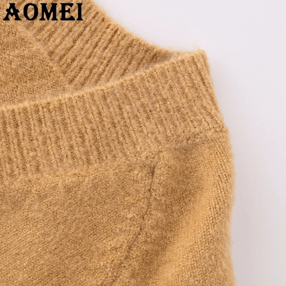 2019 Winter Knitted Sweater Women V Neck Pullover Girls Oversize Loose Style Casual Fashion Clothes Fall Tops Jumpers Solid Wear | Женская