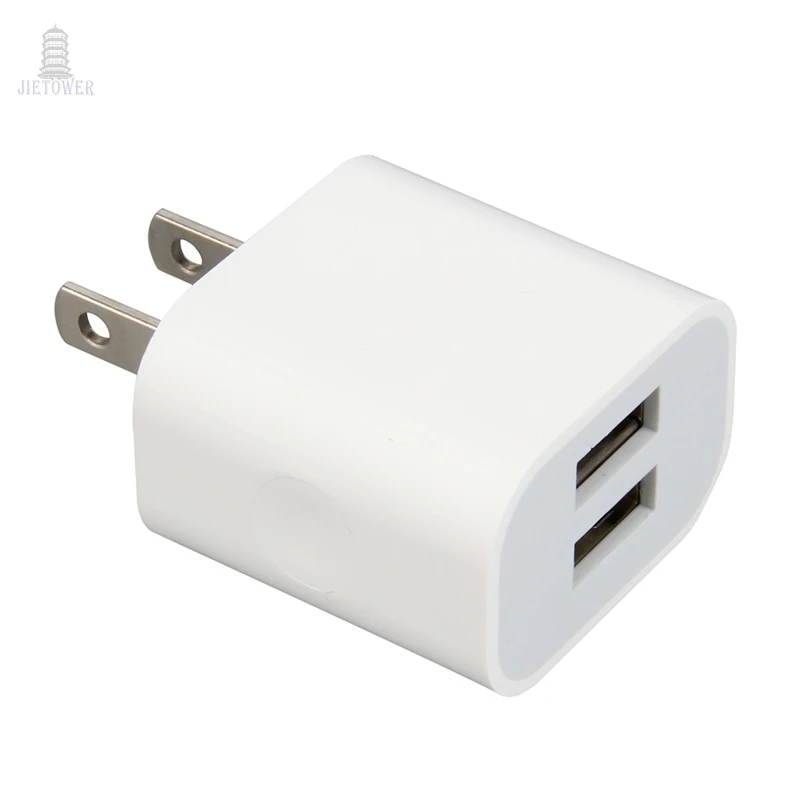 30 шт./Лот us двойное USB зарядное устройство 5 в 2 а US вилка настенный адаптер питания