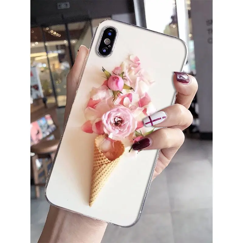 Высококачественный чехол для телефона Babaite яркие цвета мороженое цветы Apple iPhone 8 7