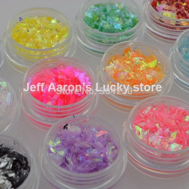 12 видов цветов лак для ногтей ледяной милар оболочка фольга бумага дизайна