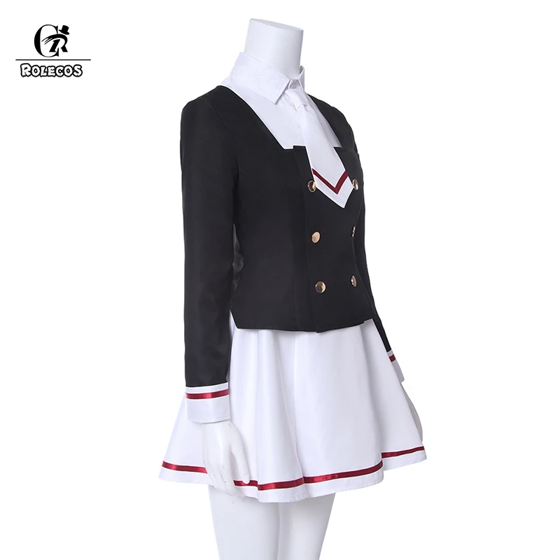 ROLECOS Cardcaptor Sakura Clear Card Косплей Костюм Kinomoto Шаоран ли костюм Tomoyo школьная форма