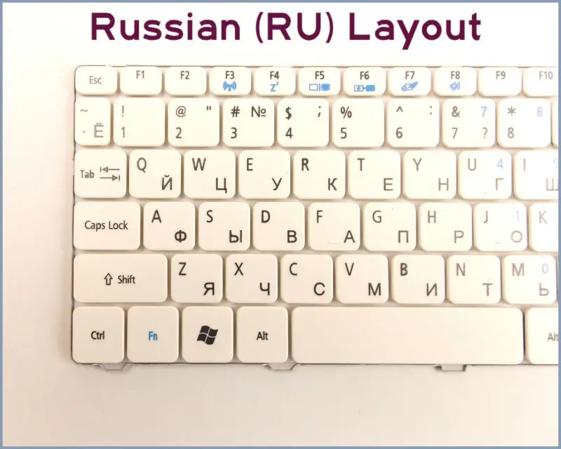 Клавиатура новая Русская версия для ноутбука Acer Aspire One D260 D270 AOD270 521 AO521 522 AO522