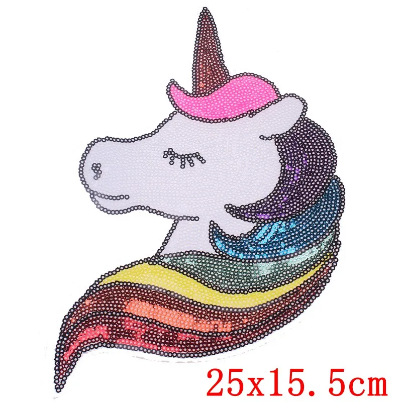 Серый цвет с красноватым отливом Prajna, 3D нашивка единорога, блестящая лошадь, вышитые нашивки для одежды, модные нашивки на одежду, нашивки, нашивки - Цвет: Серый цвет с красноватым отливом