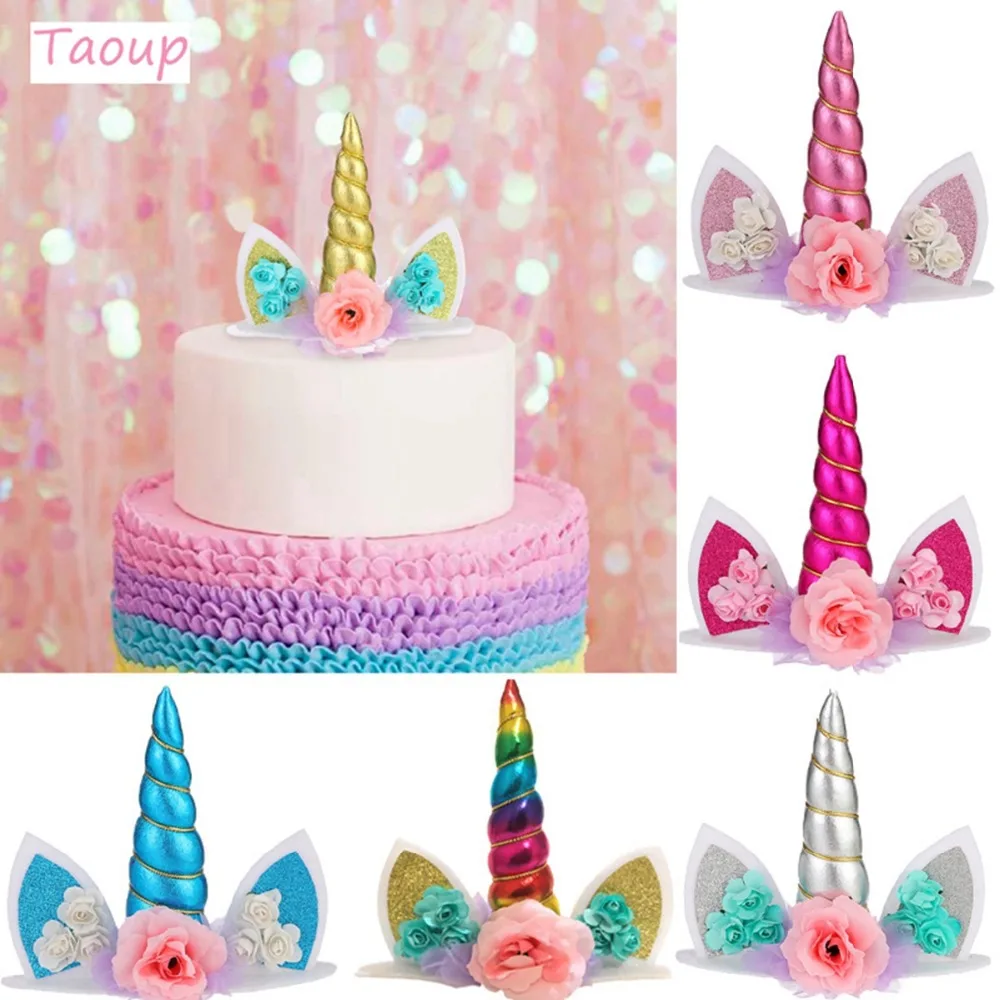 

Taoup Unicorn Party Supplies Cake Topper Unicorn Birthday Party Decor Baby Shower Balloons Unicorn Decor Unicornio Babyshower