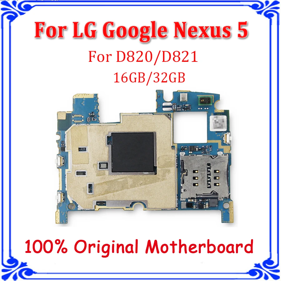 Хорошие рабочие оригинальные разблокированные Материнские платы для LG Google Nexus 5