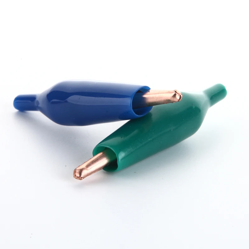 2 шт. AL013 Аллигатор/крокодил зажим для кабеля никелированная медь макс. 10А