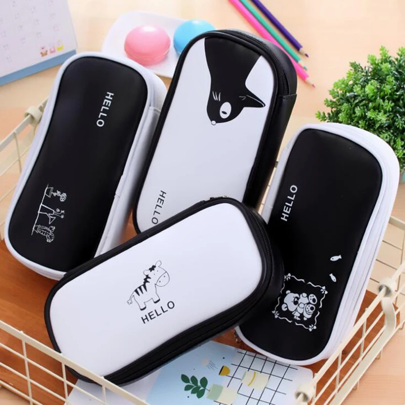 Вместительный милый чехол для карандашей мальчиков и девочек