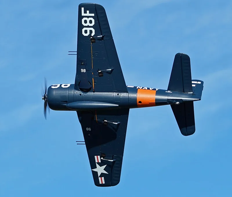 FMS 1100 мм 1 м F8F Bearcat 6CH с закрылками убирает 3S EPO PNP RC самолет Warbird хобби модель