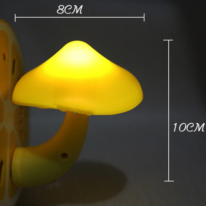 Led Light Sensor Night EU/US Plug Wall Lamp Mushroom Projector Novelty Atmosphere For Baby Children Bedroom | Лампы и освещение