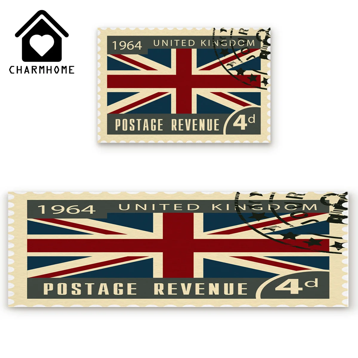 CHARMHOME 2 шт./набор Длинные кухонные коврики с изображением Лондона для ванной