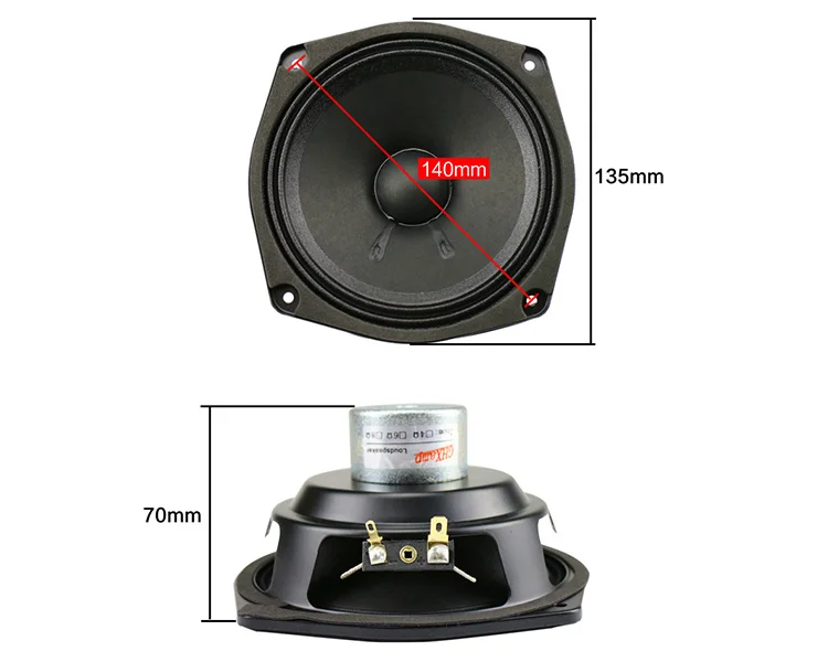 GHXAMP 5,25 дюймов полный спектр динамик Hifi 8ohm 30 Вт двойной Неодимовый 135 мм SRM150 каптон скелет для 2,0 2,1 коробки ткань край 1 шт