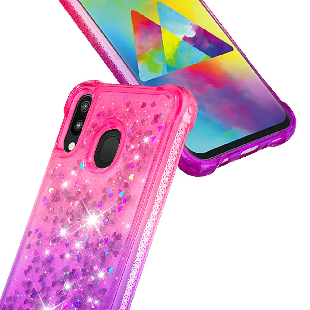 Блестящий чехол для Samsung Galaxy M20 M 20 2019 M205 SM-M205FN SM-M205G SM-M205 SM M205FN M205G динамический