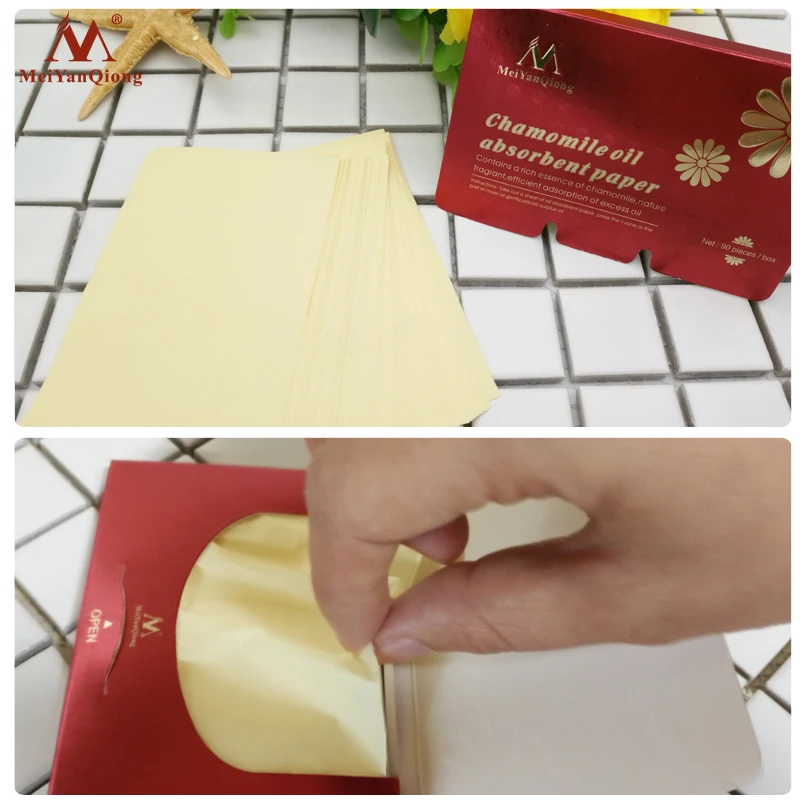 90Pcs/Set Portable Face Oil Control Facial Absorbent Paper Blotting Sheet Clean Film Makeup Tool | Красота и здоровье