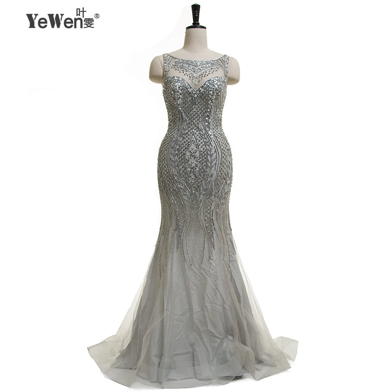 Элегантная Посеребренная труба высокого качества Вечерние платья Формальное