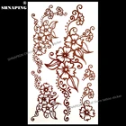 SHNAPIGN Сексуальная Бронзовая кружевная временная татуировка, боди-арт, татуировка на руку, наклейка s 17*10 см, водостойкая стандартная безболезненная наклейка