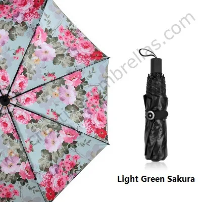 2 шт./лот трехскладной Зонт пятикратное черное покрытие Защита от УФ из