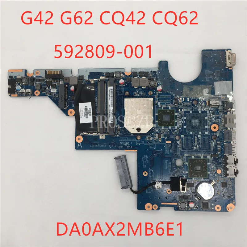 Бесплатная доставка для G42 G62 CQ42 CQ62 592809 001 501 Материнская плата ноутбука DA0AX2MB6E1 REV:E