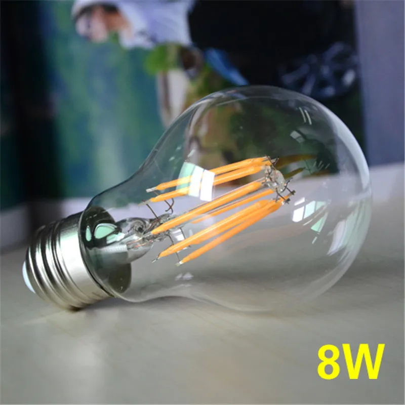 Винтажный светодиодный светильник Эдисона E27 2 Вт 4 6 8 220 В 110 120 в|e27 cfl|light blue high heele27