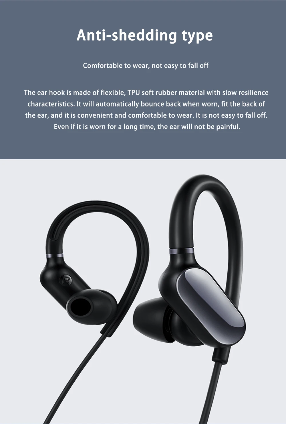 Xiaomi mi спортивные Bluetooth наушники mi ni версия беспроводной ушной крючок Музыка гарнитура наушники водонепроницаемый с mi c
