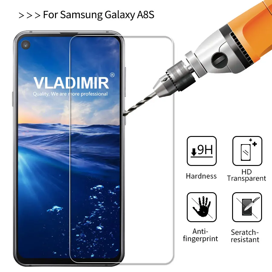 Закаленное стекло для samsung Galaxy A8s 2.5D 9 H Защитная пленка экрана прозрачное