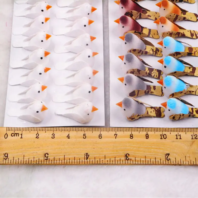 24 шт. искусственные пузырьки Мини Милая Птица/Свадебная садовая мебель украшение