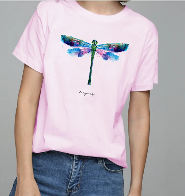 Рисунок Стрекоза может достичь хлопок случайные короткие o-образным вырезом