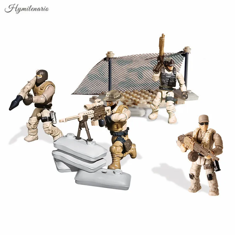 129 шт. Детский конструктор в стиле милитари | Игрушки и хобби