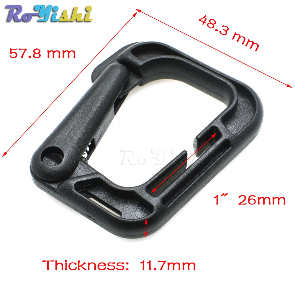2 шт./упак. пластиковая многофункциональная скоба с D-образным кольцом для