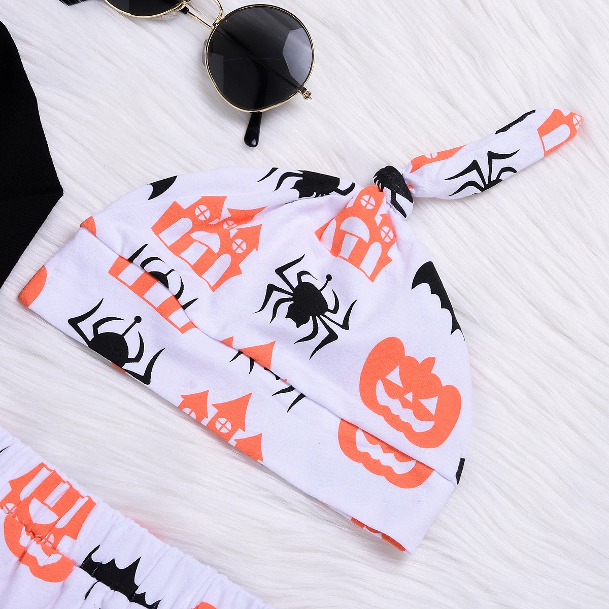 2018 Toddler Baby Boys Girls Halloween Clothes Set Letter Print Romper Tops Pumpkin Pants Leggings Outfits Fall Winter | Детская одежда