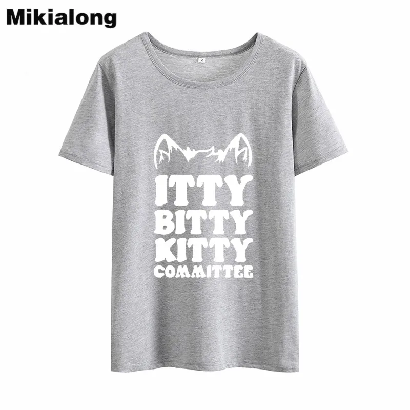 OLN 2018 Kawaii Cat Футболка для женщин напечатанные буквы Забавный футболки топы Femme с
