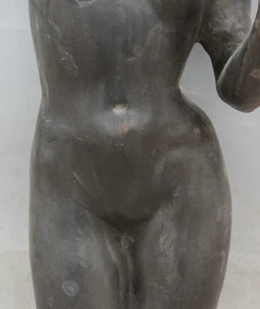 JP S0524 31&quot Chinese Bronze Stand sexy naked nude beauty belle peri Bottle Vase Statue B0403 | Дом и сад