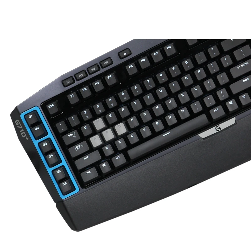 Logitech G710 + синяя Проводная игровая механическая клавиатура со светодиодной
