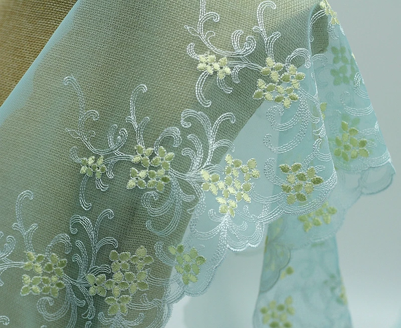 MLAEY 2Yards green Exquisite Lace Trim High Quality Fabric DIY Craft&ampSewing Dress Clothing Accessories | Дом и сад