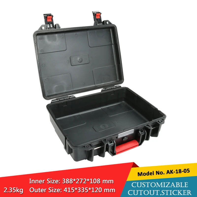 415*335*120mm IP67 waterproof shockproof plastic equipment case with foam tool box | Обустройство дома