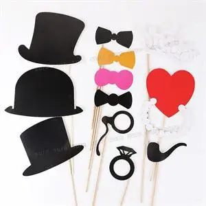 44 шт./компл. маленькие DIY Photo Booth столб для удовольствия сувениры Свадебный