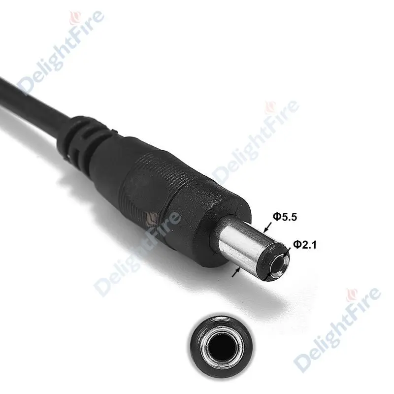 DC 5,5x2,1 мм автомобильное зарядное устройство с переключателем 12 в автомобильный сигаретный светильник er адаптер питания штепсельный кабель для зарядки аккумулятора светодиодный светильник