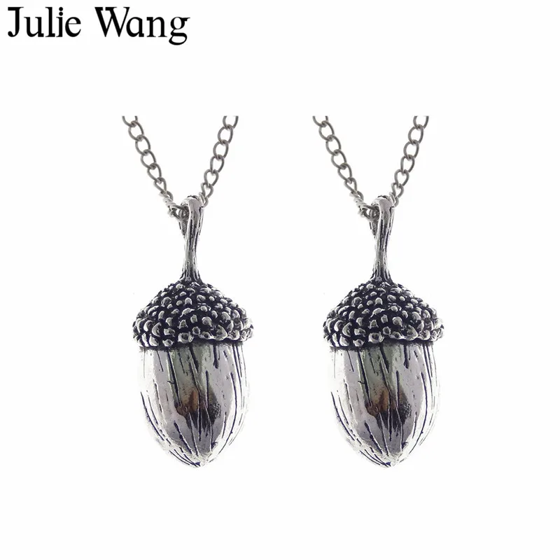 Julie Wang 1 шт. винтажное длинное ожерелье из сплава в виде большого желудка