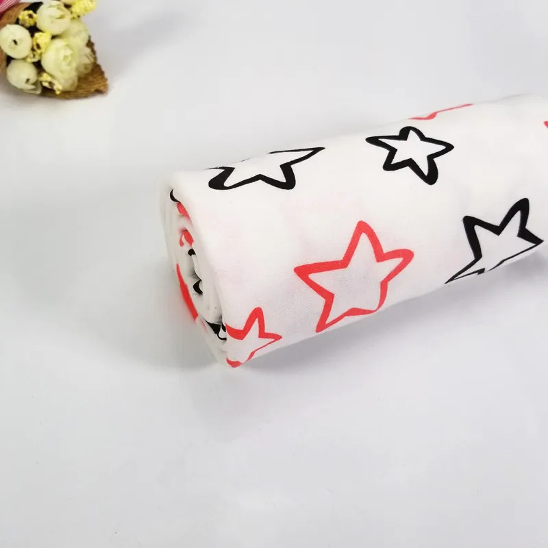 Новый 50x40 см с принтом звезд хлопковый трикотажный жакет ткань для DIY Детская