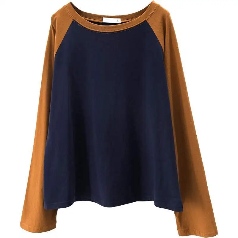 Лоскутная полосатая летняя 2020 новая короткая футболка черный белый топ с круглым