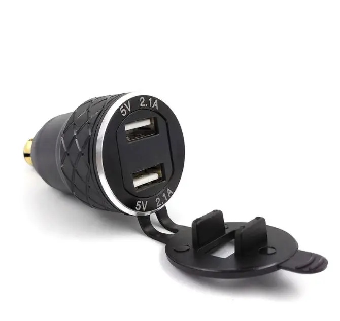 Алюминиевый сплав металлический корпус для мотоцикла с двойным USB зарядным