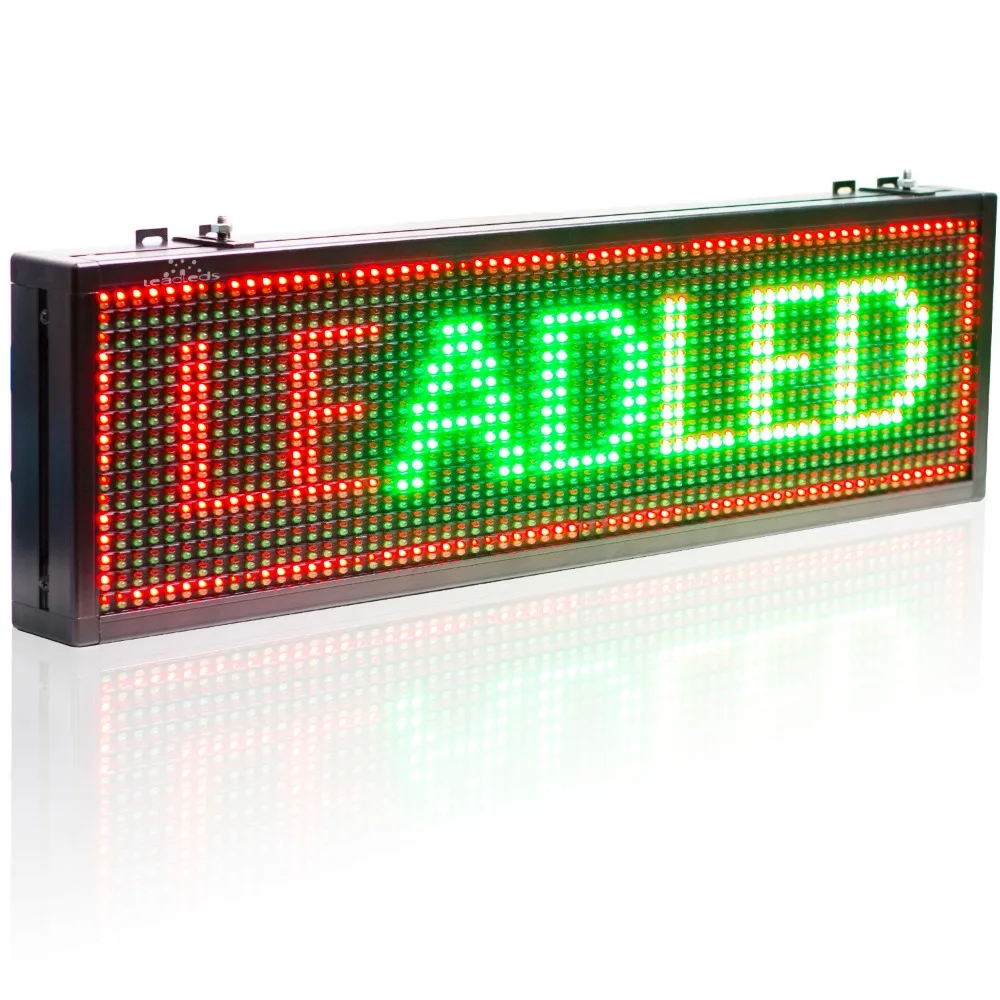 

P10 mm semi- outdoor wifi Remote Control Led Sign Red Green Yellow Tri - color Text Display board Moving Message Panel
