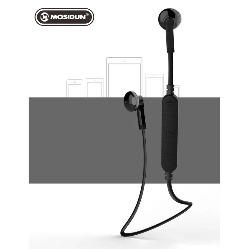 Беспроводные Bluetooth наушники Mosidun Спортивная гарнитура с отличными басами