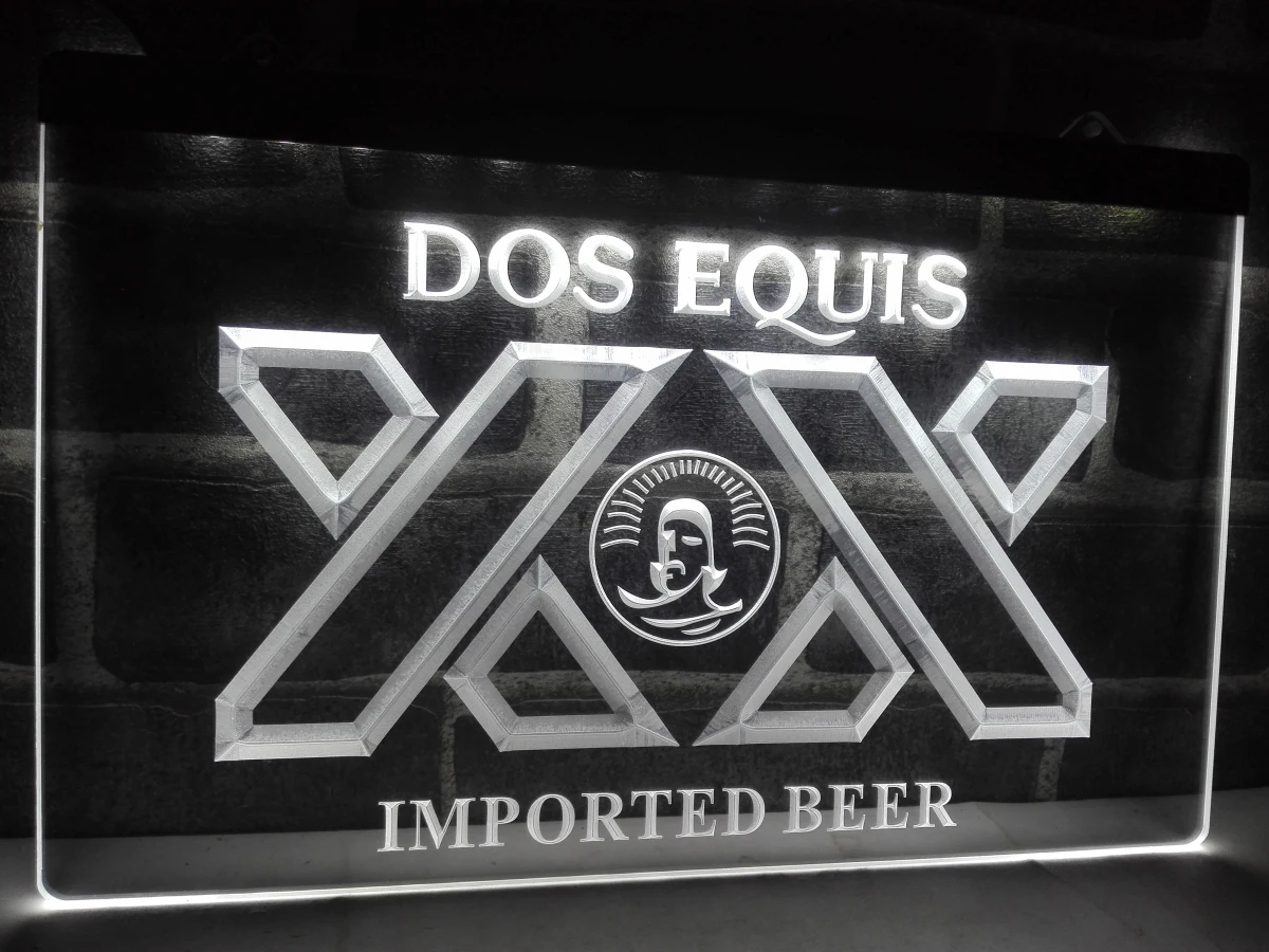 LE042- Dos Equis светильник вной Бар Паб Ресторан световой знак домашний декор ремесла |