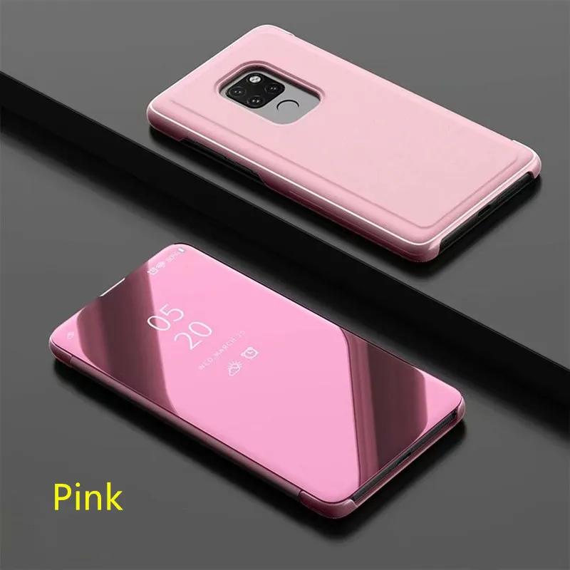 Умный прозрачный зеркальный чехол huawei P для P8 P9 P10 P20 Lite Plus для mate 10 20 lite pro honor 10 9 8 nova 3 3i откидной Чехол