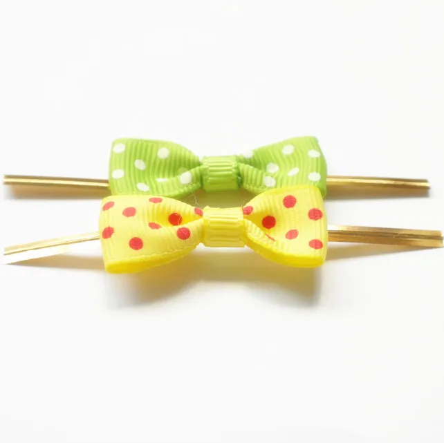 Бесплатная доставка 800 шт металлический узор в горошек твист провод галстук с