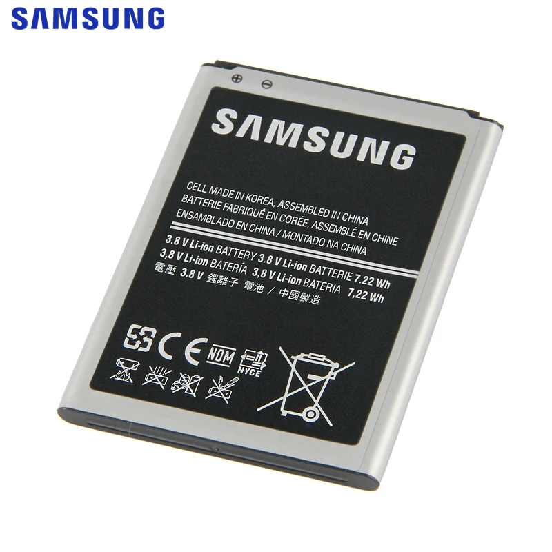 Оригинальная батарея samsung B500BE B500AE для samsung GALAXY S4 мини I9190 I9192 I9195 I9198 S4Mini Батарея 3 шпильки 1900 мА-ч