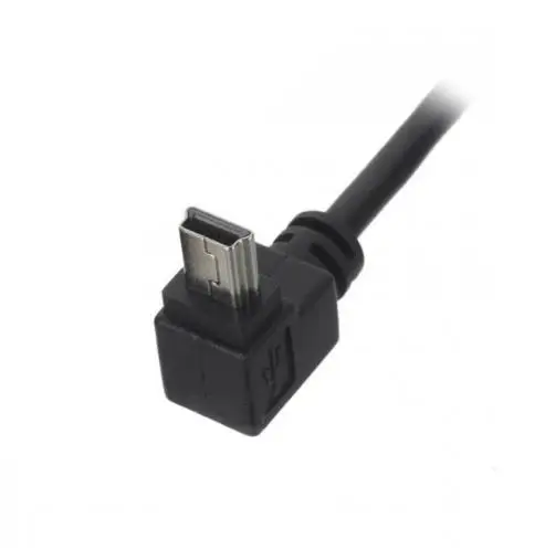 CY USB 2 0 A Тип папа до 90 градусов вверх и вниз Угловой Mini B 5pin Мужской кабель 50