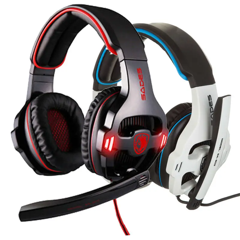 SADES SA 903 игровая гарнитура USB Gamer Игровые наушники Виртуальный 7 1 Surround Sound
